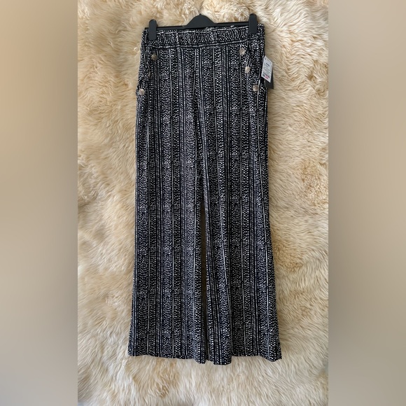 Robert Louis Pull-On Black Combo Pants. - Picture 1 of 5